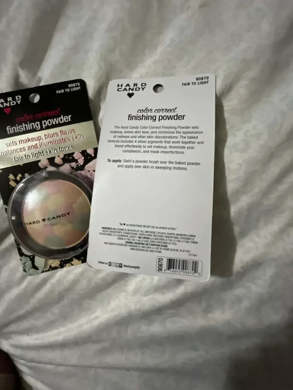 2 Hard Candy Color Correct Finishing Powder, Fair to Light